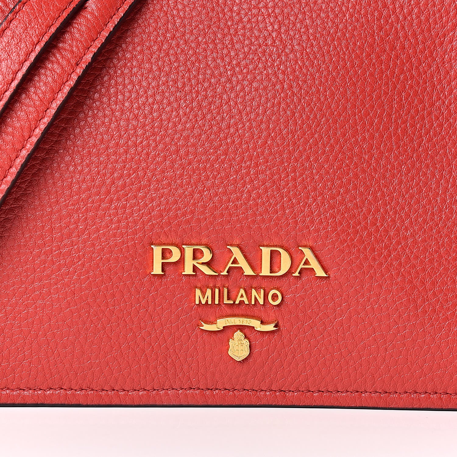 Prada Vitello Phenix Flap Crossbody Rosso 8 of 10