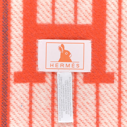 Hermes Wool Cashmere Avalon Passe-Passe Blanket Figue 3 of 3