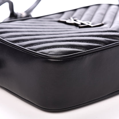 Saint Laurent Calfskin Matelasse Monogram Lou Camera Bag Black 9 of 11