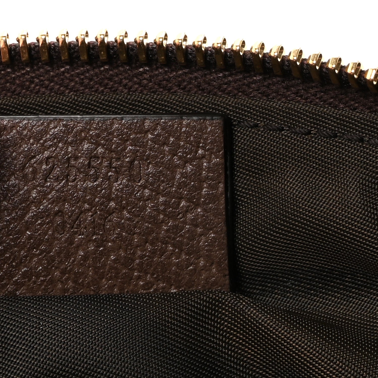 Gucci GG Supreme Monogram Textured Calfskin Web Medium Ophidia Cosmetic Case Beige Ebony New Acero 7 of 8