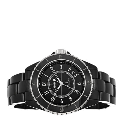 Chanel Stainless Steel Ceramic 38mm J12 Automatic Watch Black 2 of 5