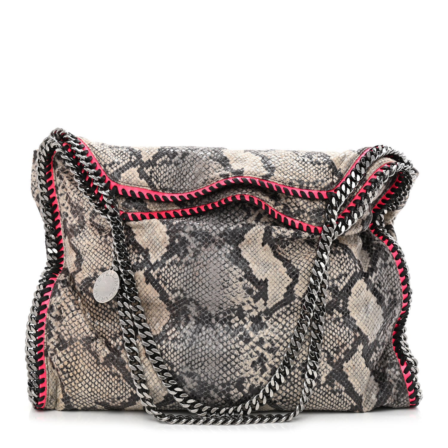 Stella McCartney Eco Python Big Falabella Tote Grey 3 of 12