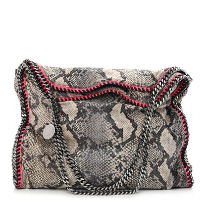 Stella McCartney Eco Python Big Falabella Tote Grey 3 of 12