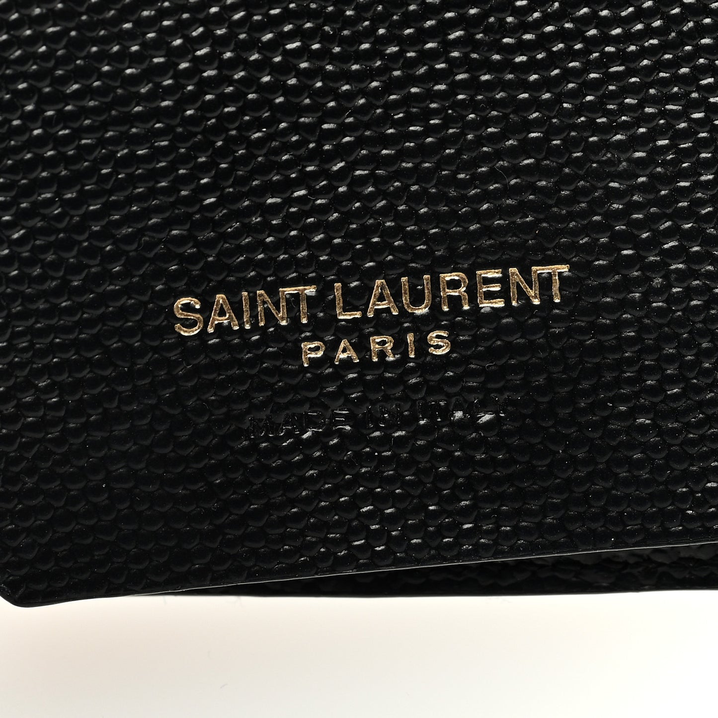 Grain de Poudre Matelasse Cassandre Monogram Slim Key Case Black