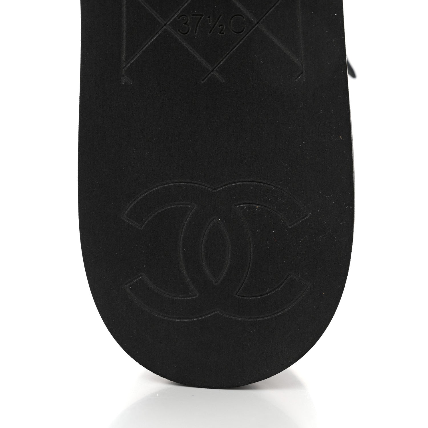 Chanel Lambskin Quilted CC Platform Sandals 37.5 Black 8 of 10