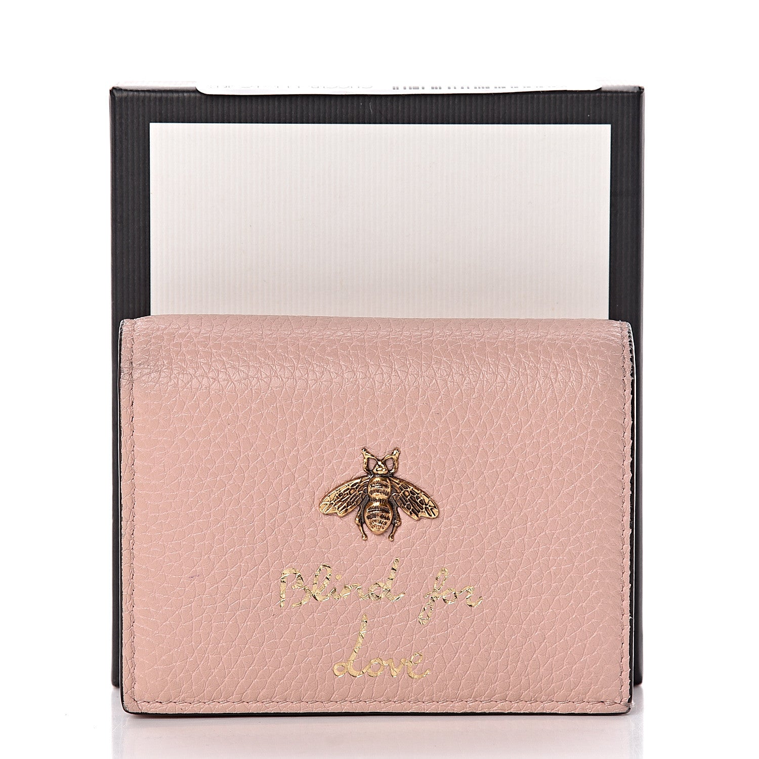 Gucci Cellarius Calfskin Blind for Love Animalier Card Case Perfect Pink 12 of 12