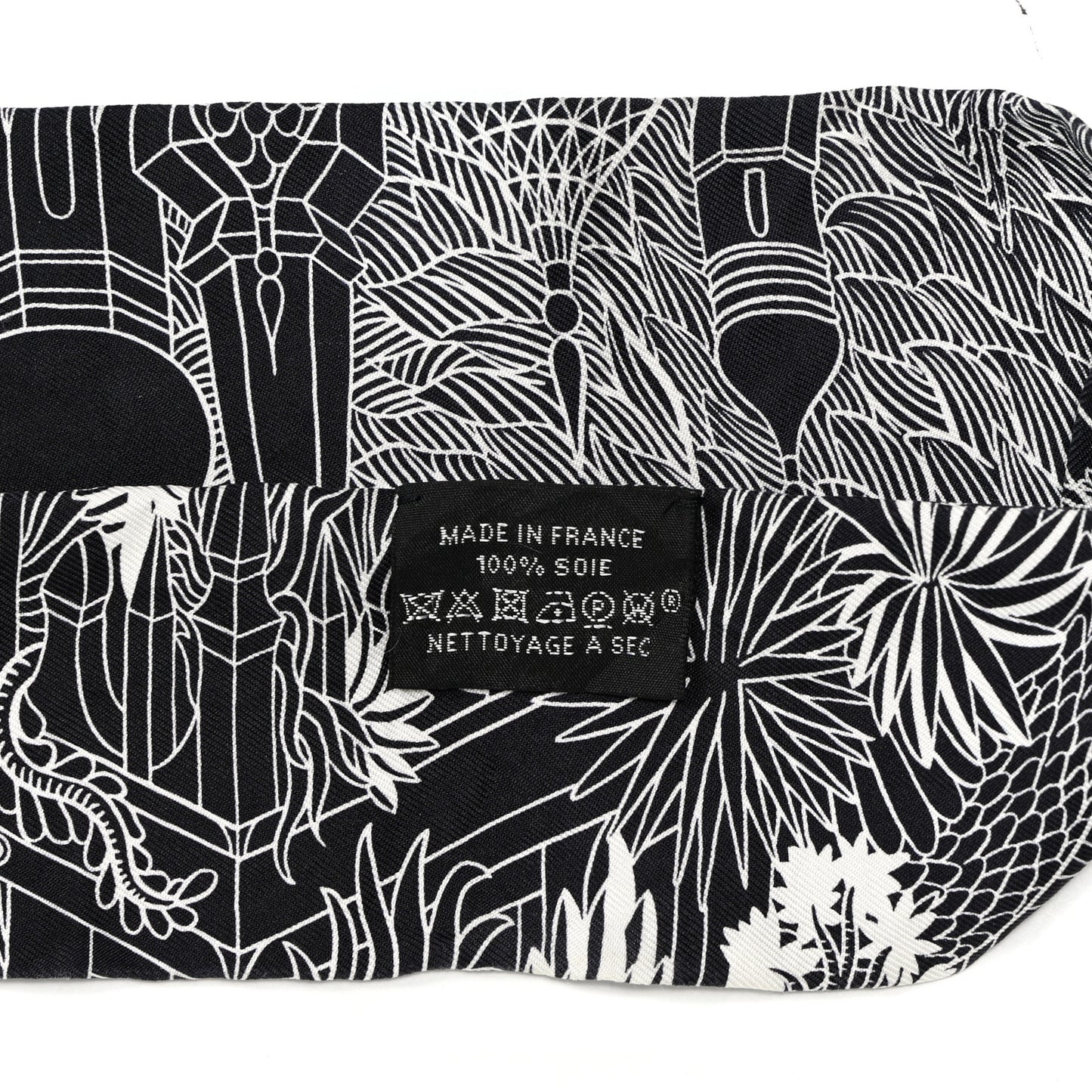 Silk Animapolis Twilly Black White