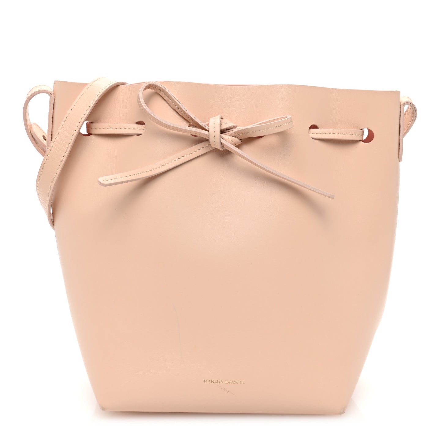 Calfskin Mini Bucket Bag Rosa