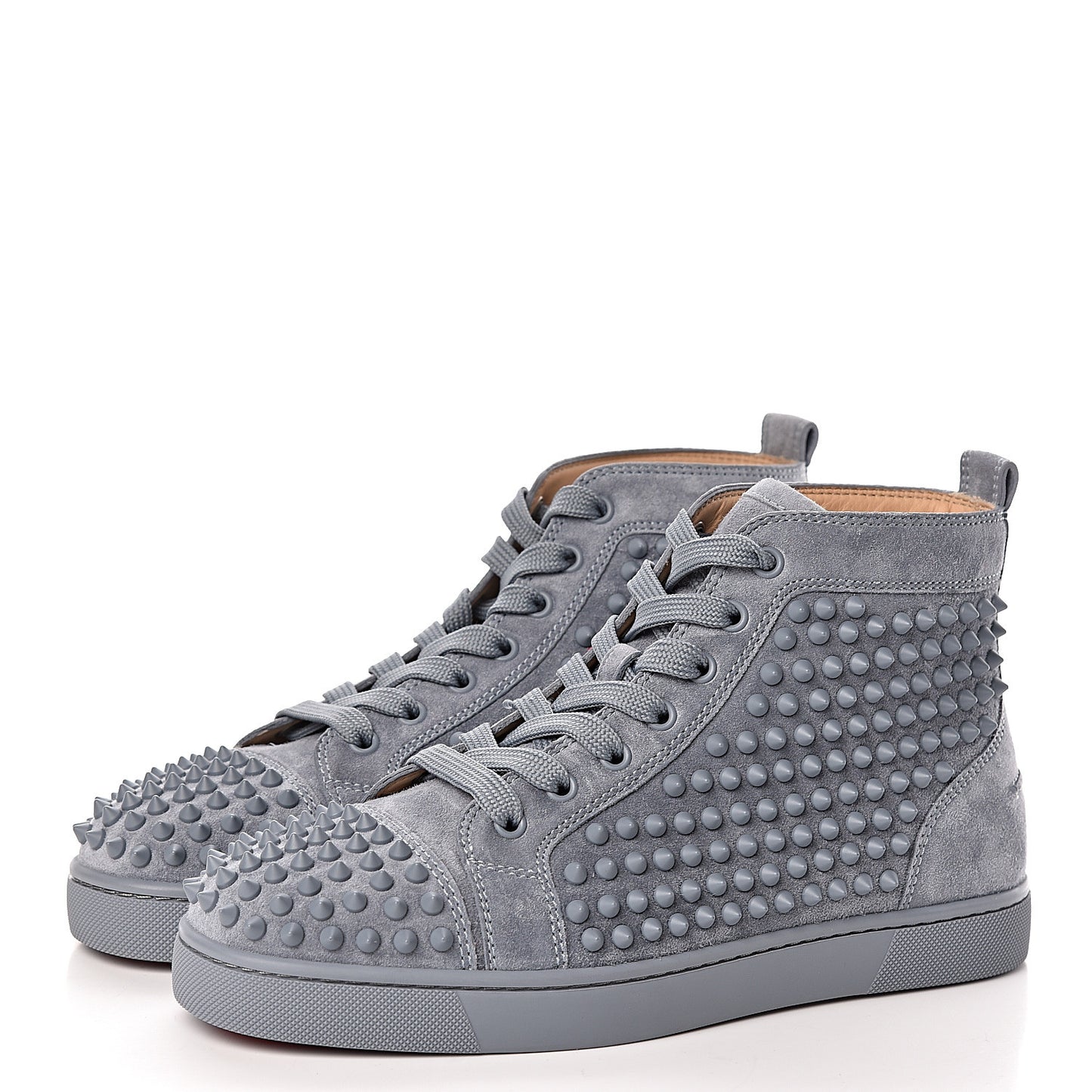 Veau Velours Mens Louis Spikes Flat Sneakers 39 Squale