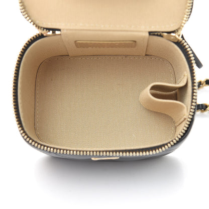 Chanel Lambskin Quilted Pearl Crush Box With Chain Black 5 of 11