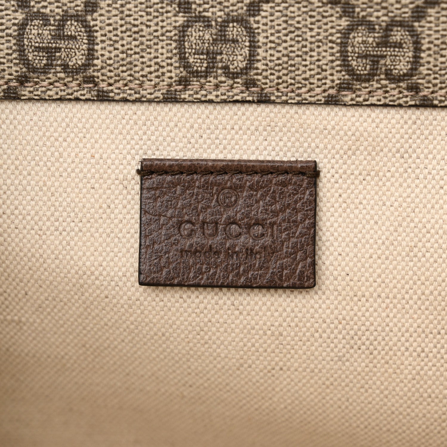Gucci GG Supreme Monogram Web Small Neo Vintage Double Flap Messenger Bag Beige New Acero 6 of 12