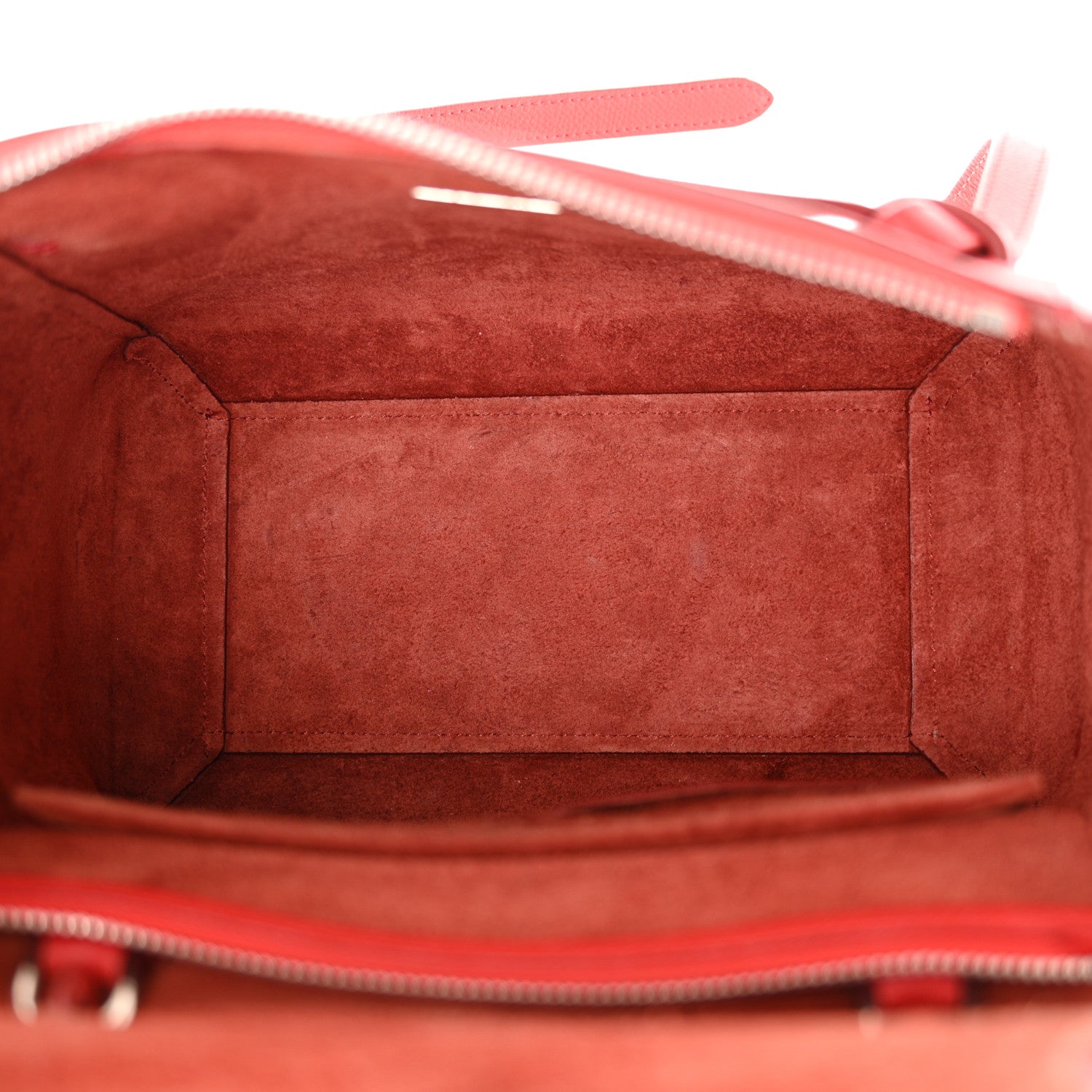 Celine Baby Grained Calfskin Micro Belt Bag Coquelicot 5 of 14