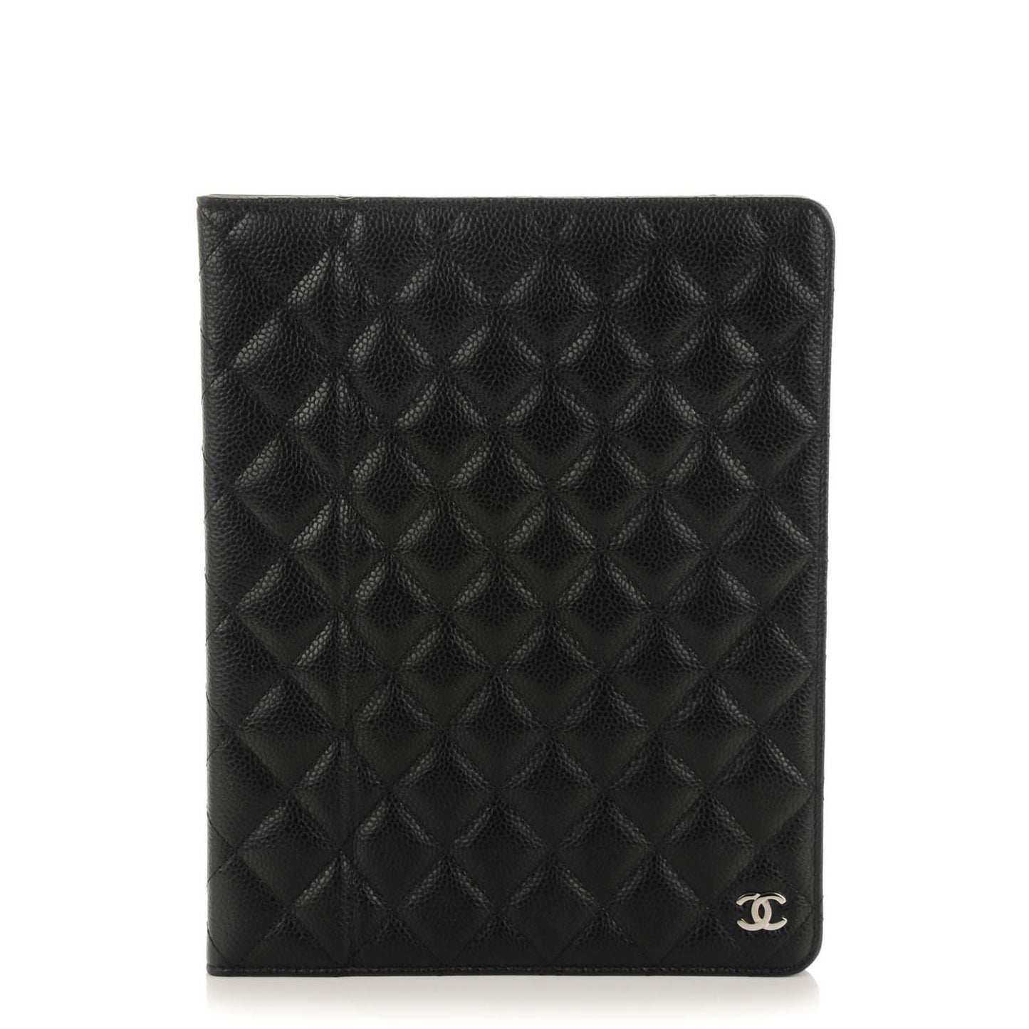 Caviar Quilted iPad Case Black