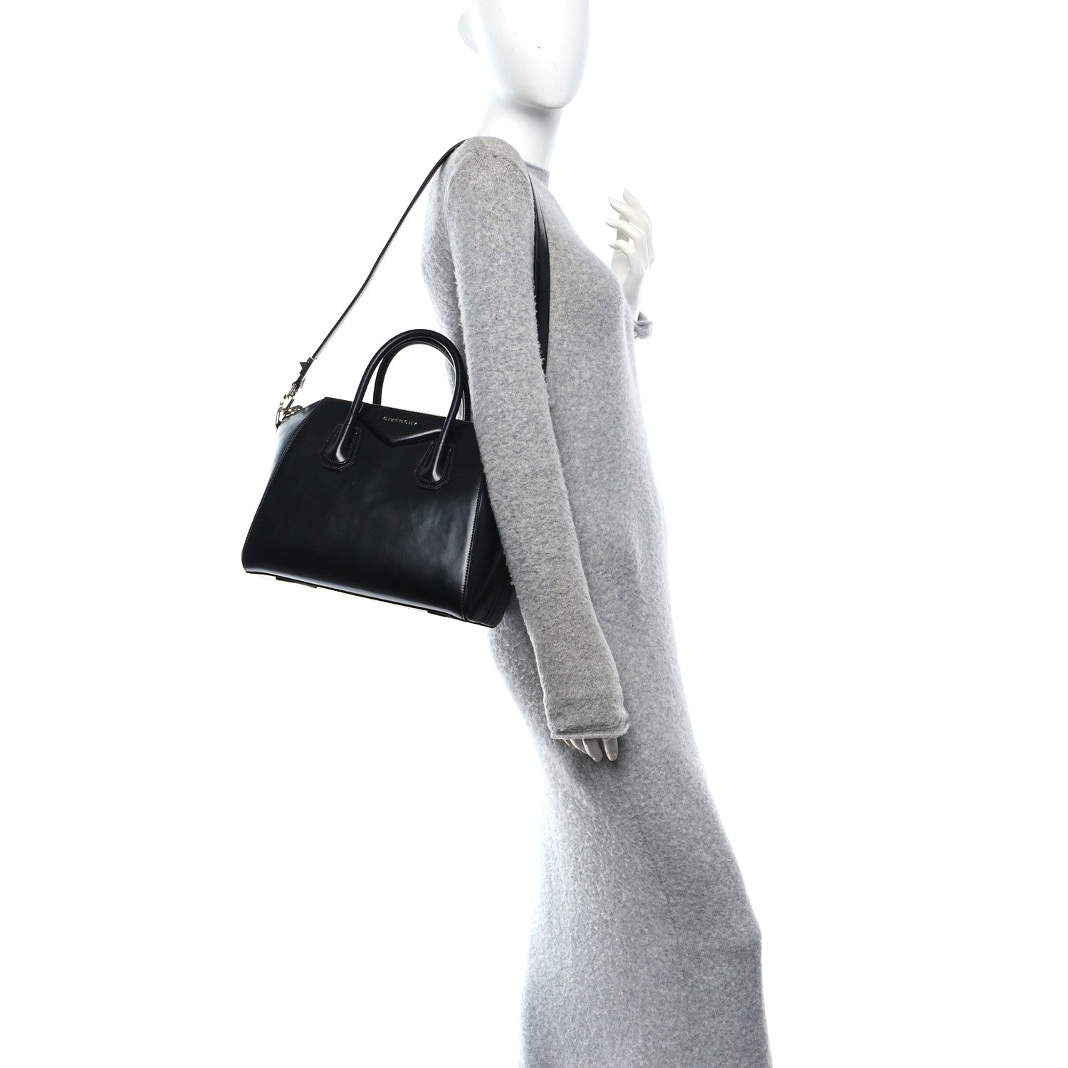Givenchy Shiny Lord Calfskin Small Antigona Black 2 of 11