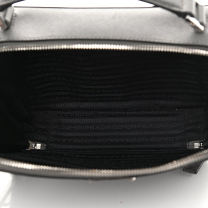 Prada Saffiano Travel Medium Brique Crossbody Bag Marmo 5 of 12