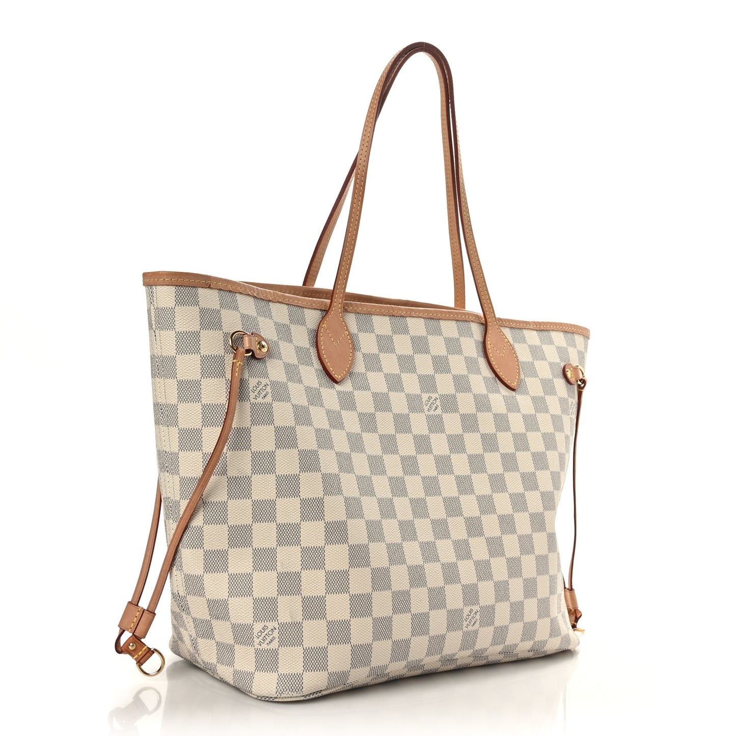 Damier Azur Neo Neverfull MM Rose Ballerine