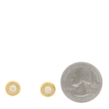 Roberto Coin 18K Yellow Gold Diamond .56ctw Stud Earrings 2 of 4