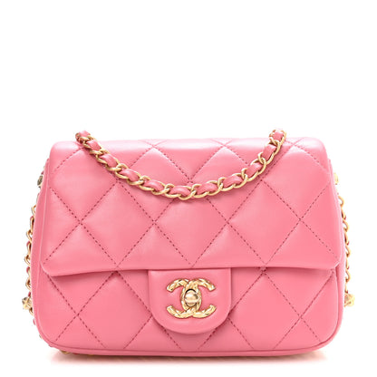 Chanel Lambskin Quilted CC Small Dynasty Flap Pink 1 of 10