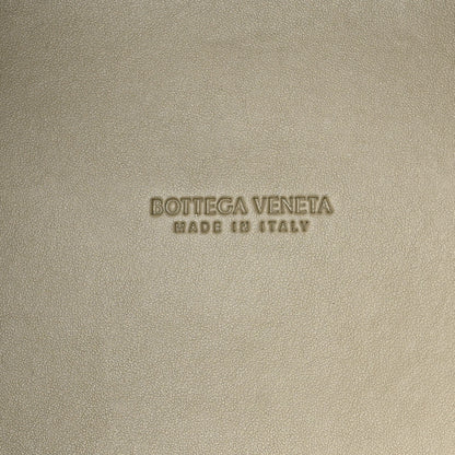 Bottega Veneta Calfskin The Point Weave Triangle Bag Taupe Grey 7 of 10
