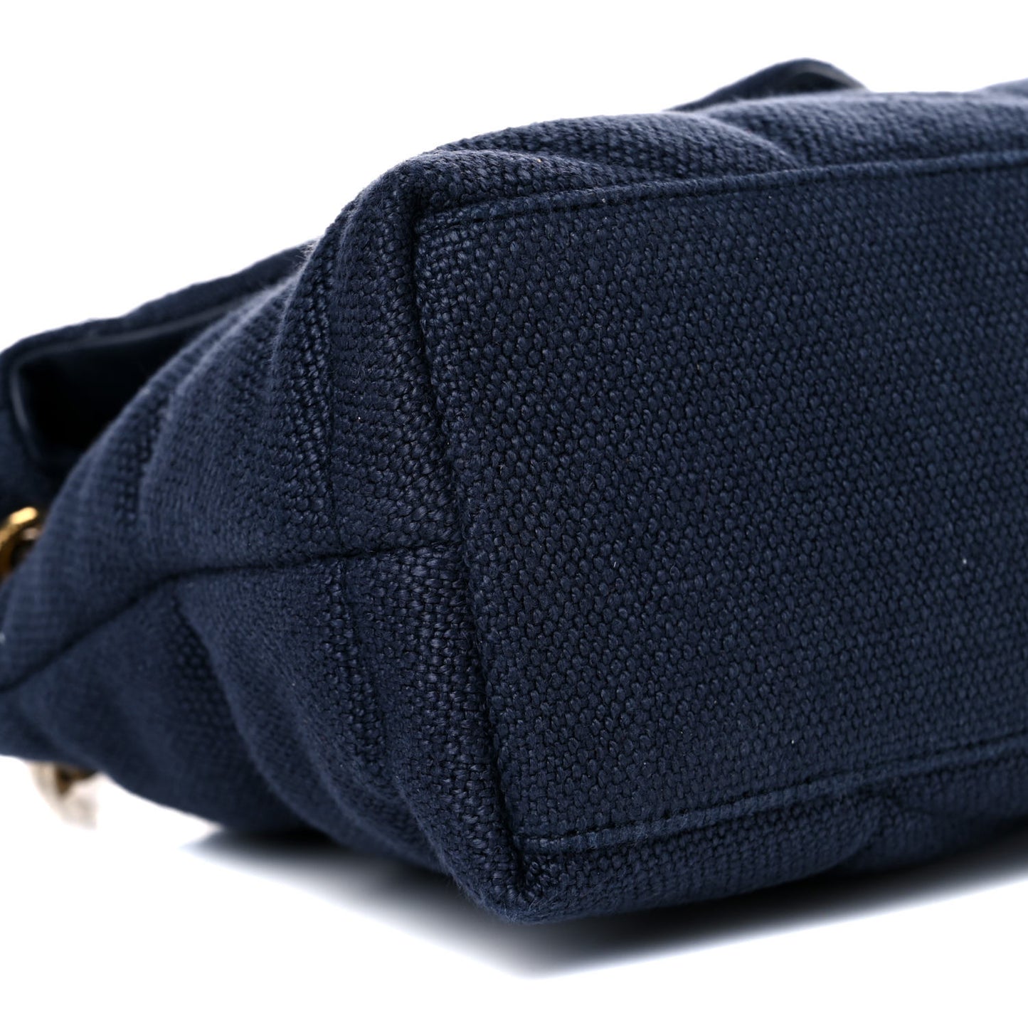 Canvas Quilted Small Loulou Puffer Monogram Chain Satchel Marine