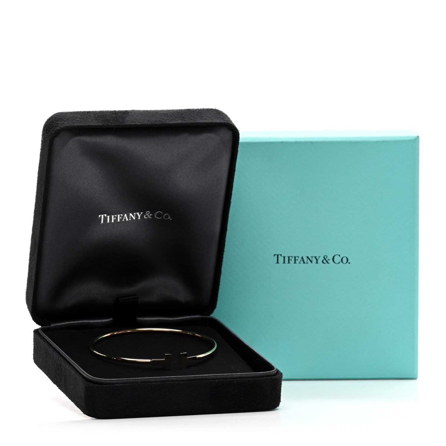 Tiffany 18K Yellow Gold T Wire Bracelet 4 of 4