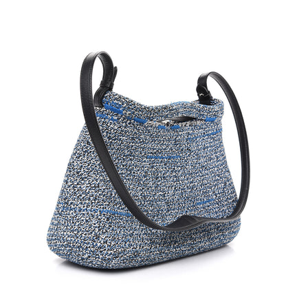 Balenciaga Tweed Toggle Convertible Tote Bleu 3 of 11