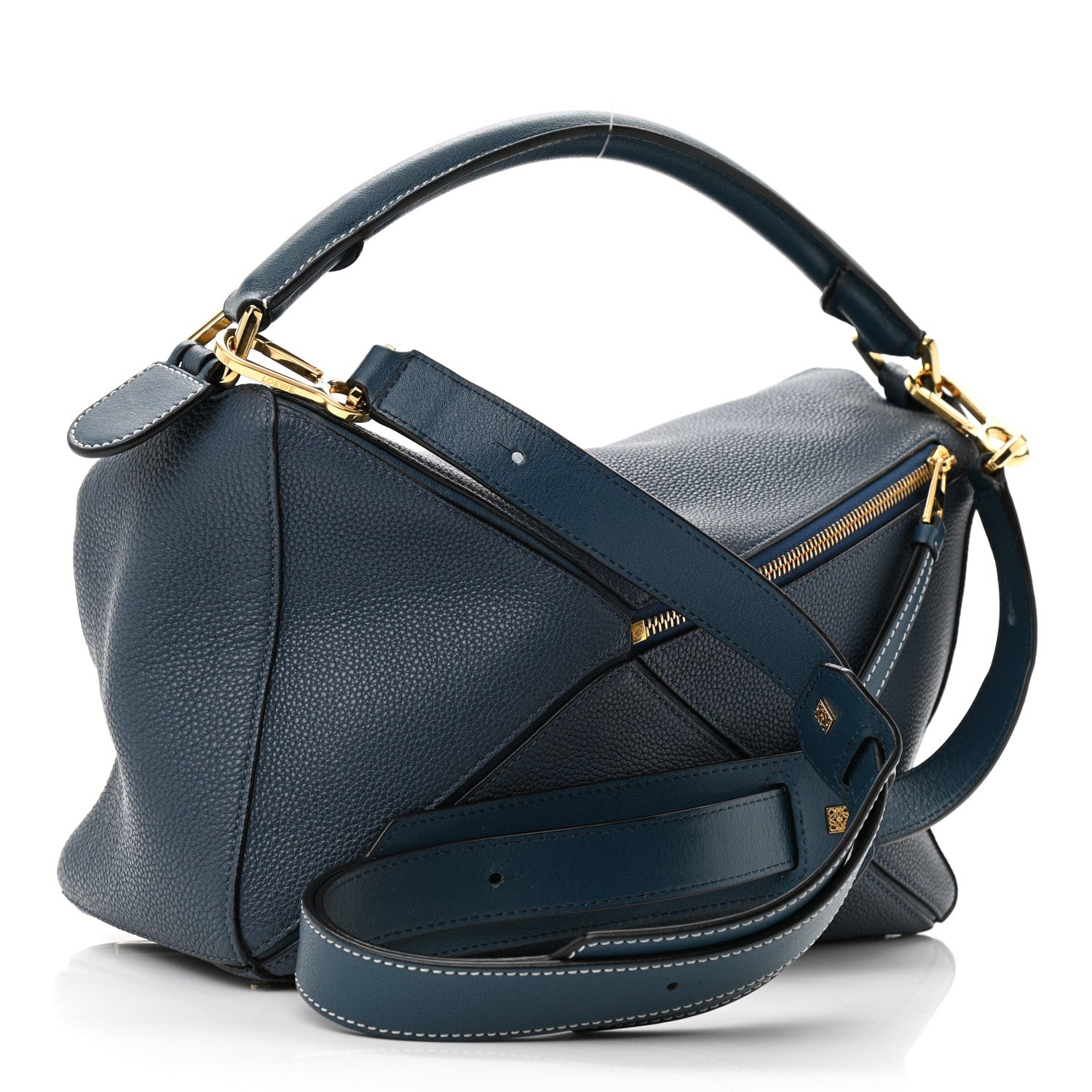 Loewe Calfskin Medium Puzzle Bag Marine 2 of 9
