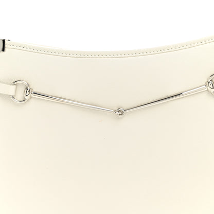 Gucci Calfskin Horsebit Slim Shoulder Bag White 8 of 10