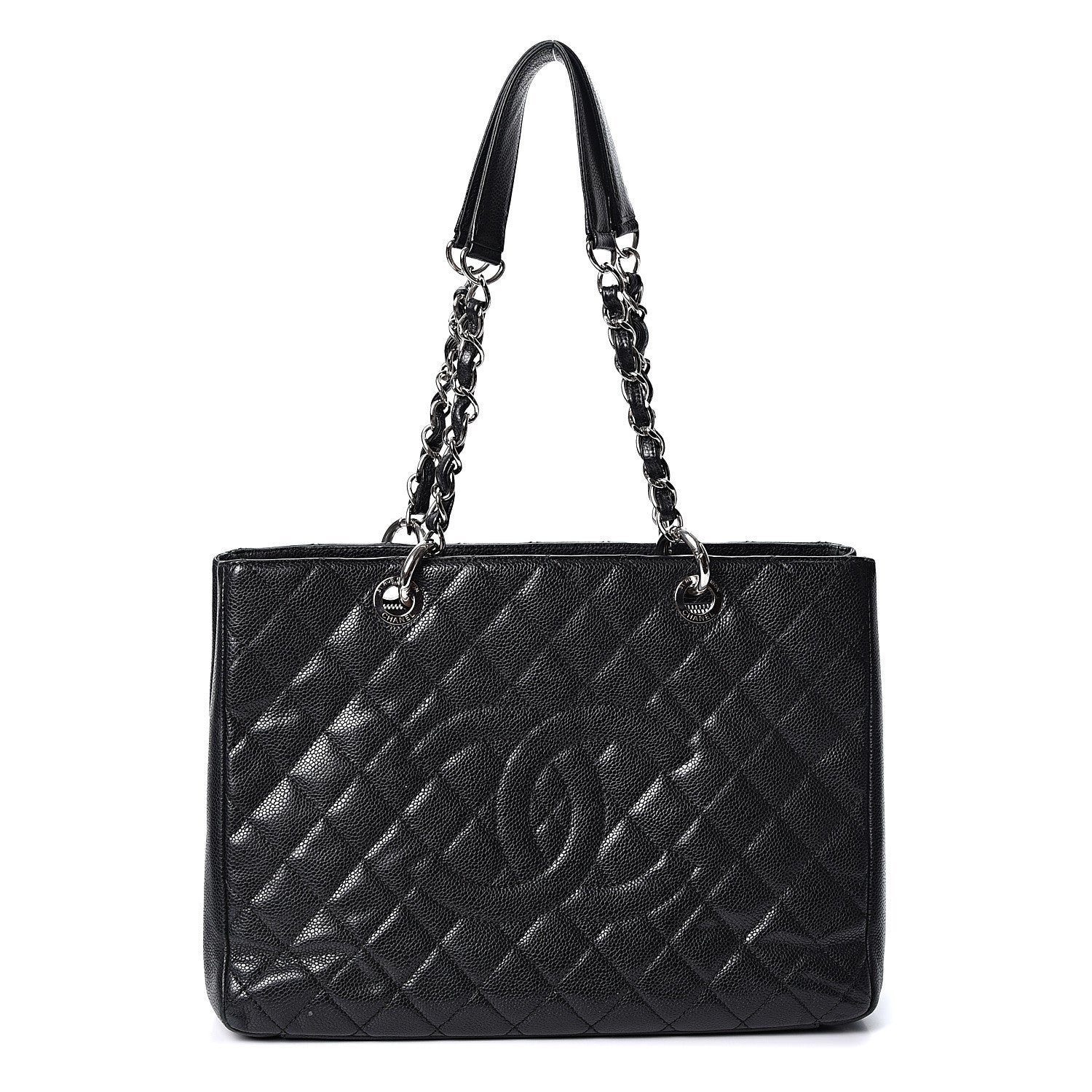 Chanel Caviar Quilted Grand Shopping Tote GST Black 1 of 11