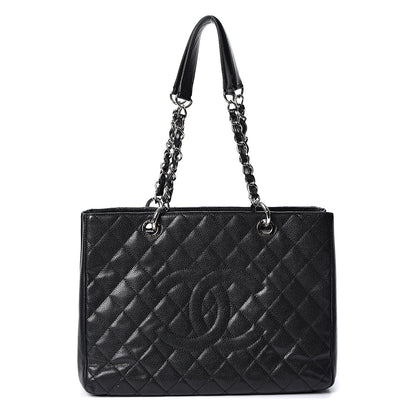 Chanel Caviar Quilted Grand Shopping Tote GST Black 1 of 11