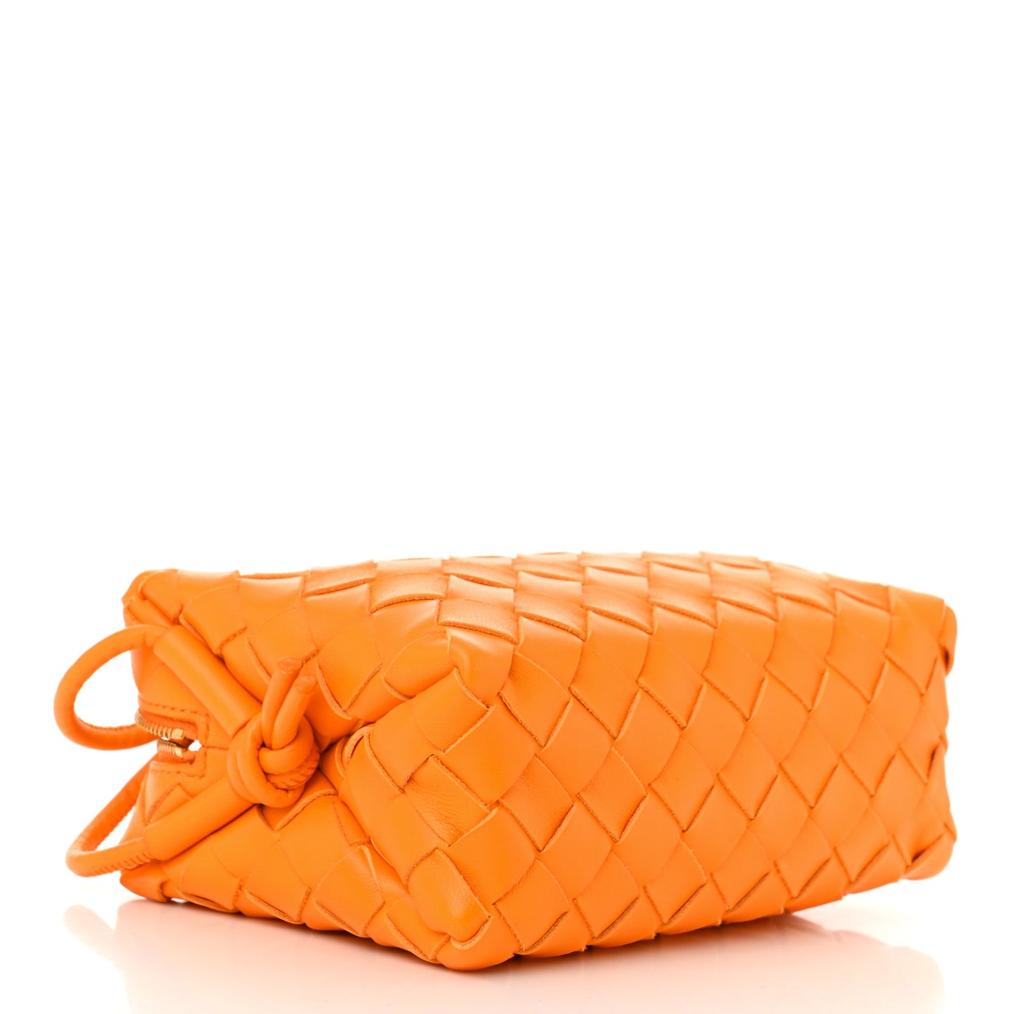 Nappa Intrecciato Mini Loop Camera Bag Tangerine