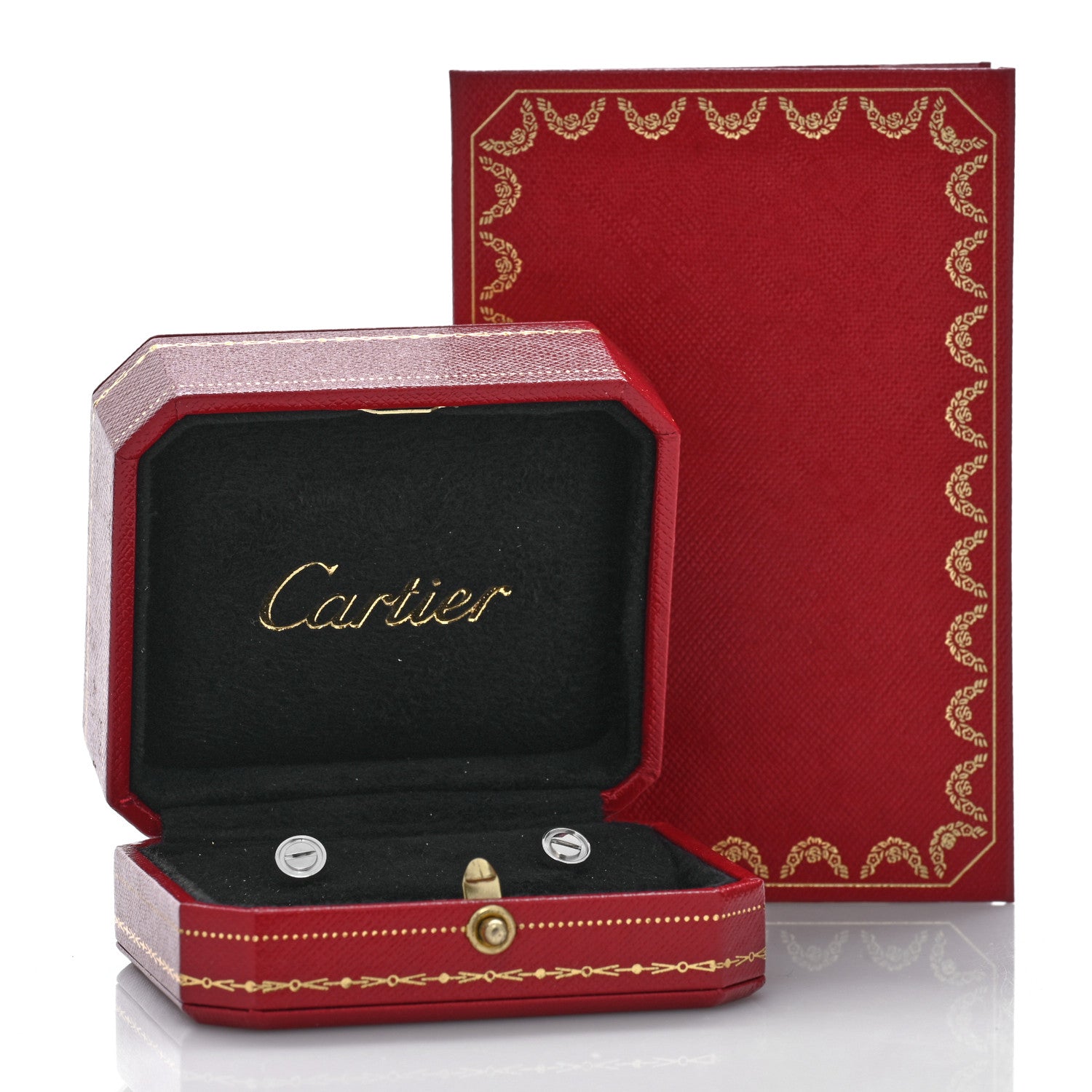 Cartier 18K White Gold LOVE Earrings 5 of 5
