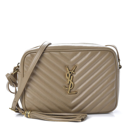 Saint Laurent Calfskin Matelasse Monogram Lou Camera Bag Dusty Grey 1 of 12