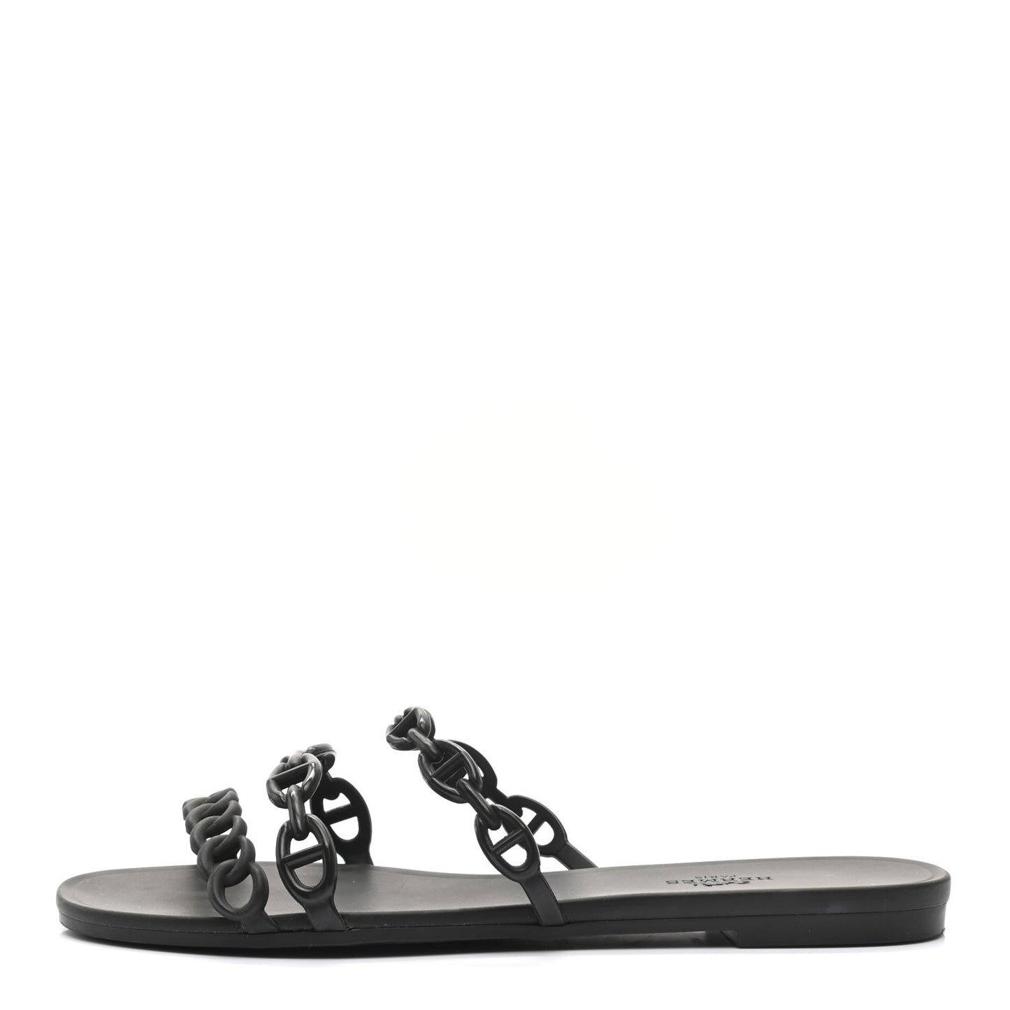 Rubber Chaine d'Ancre Rivage Sandals 38 Black