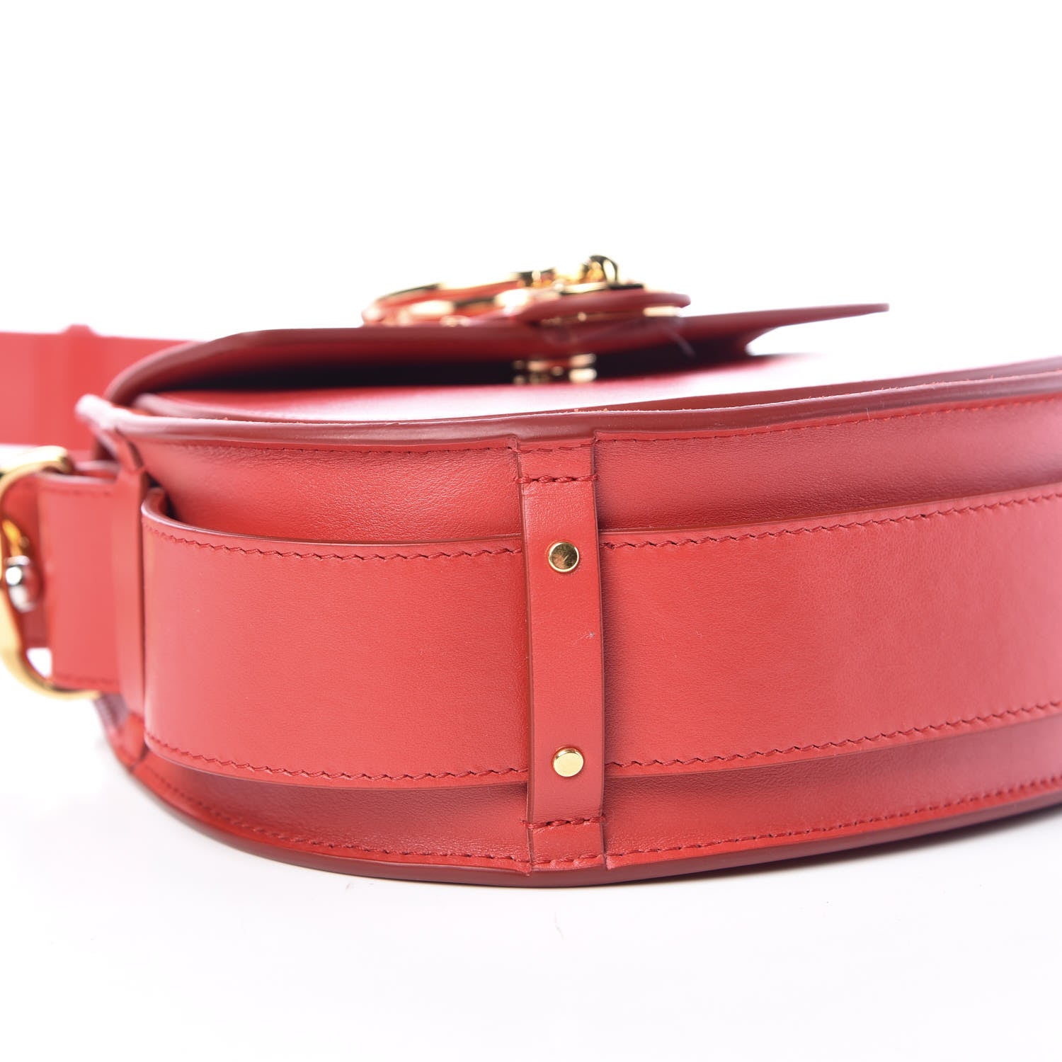 Chloe Calfskin Small Tess Bag Plaid Red 5 of 8
