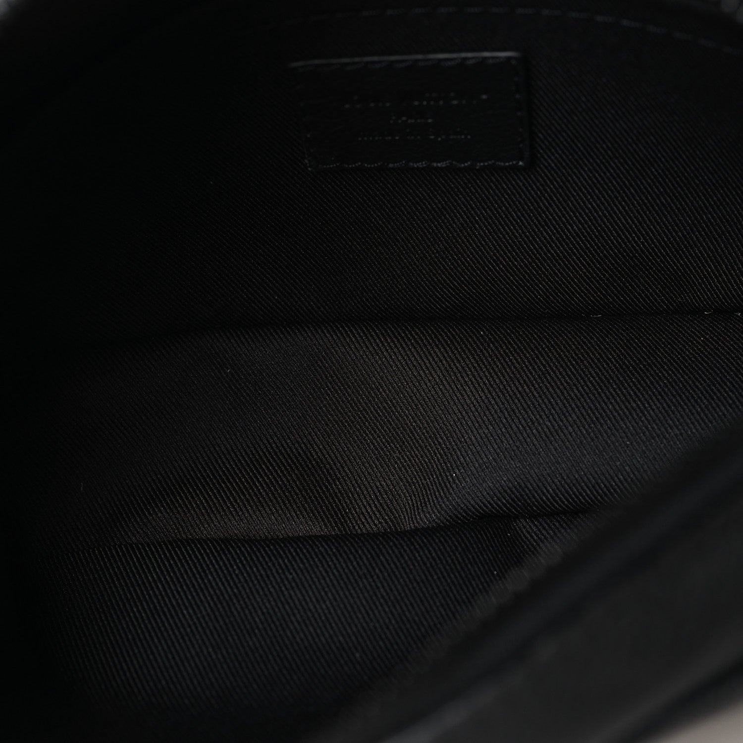 Louis Vuitton Calfskin Monogram Shadow Trocadero Wearable Wallet Black 5 of 10