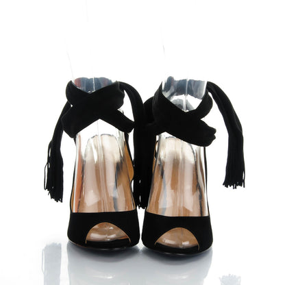 Hermes Suede Niagara Pumps 38 Black 2 of 7