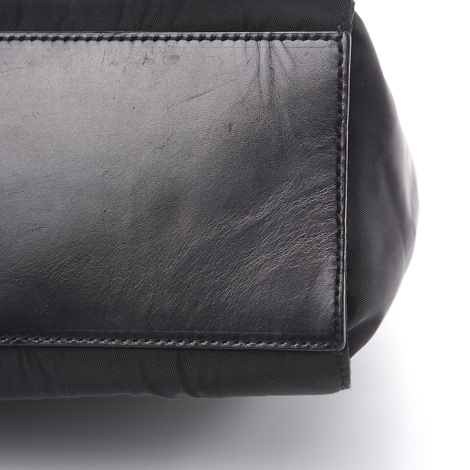 Prada Tessuto Nylon Soft Calf Tote Black 11 of 15