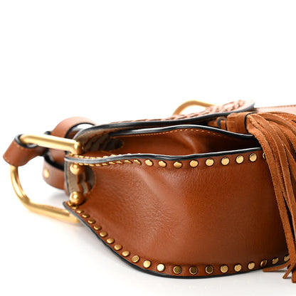 Chloe Calfskin Braided Mini Hudson Shoulder Bag Caramel 9 of 10