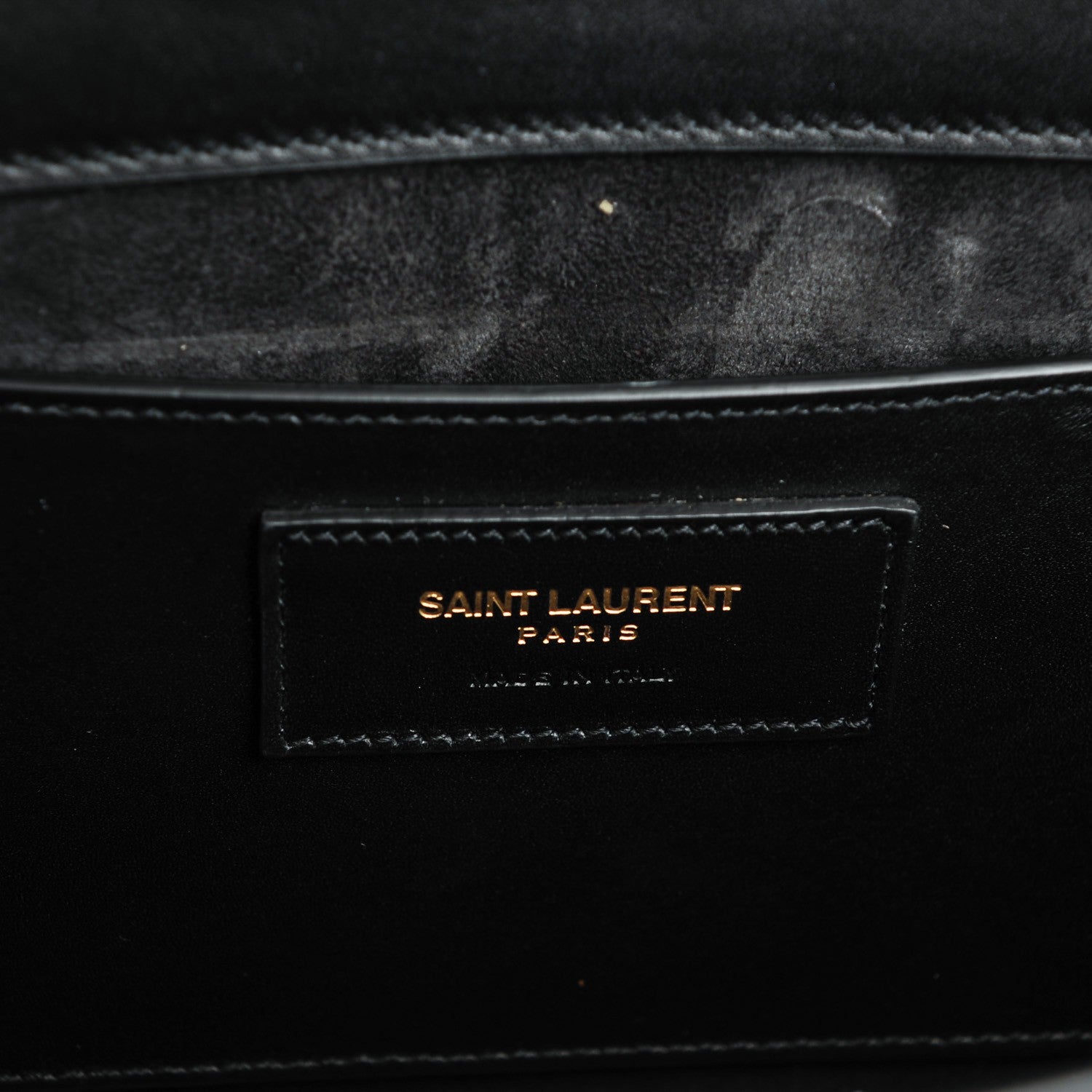 Saint Laurent Calfskin Classic Monogram Tassel Clutch Black 7 of 7