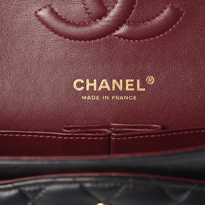 Chanel Lambskin Quilted Medium Double Flap Black 7 of 15
