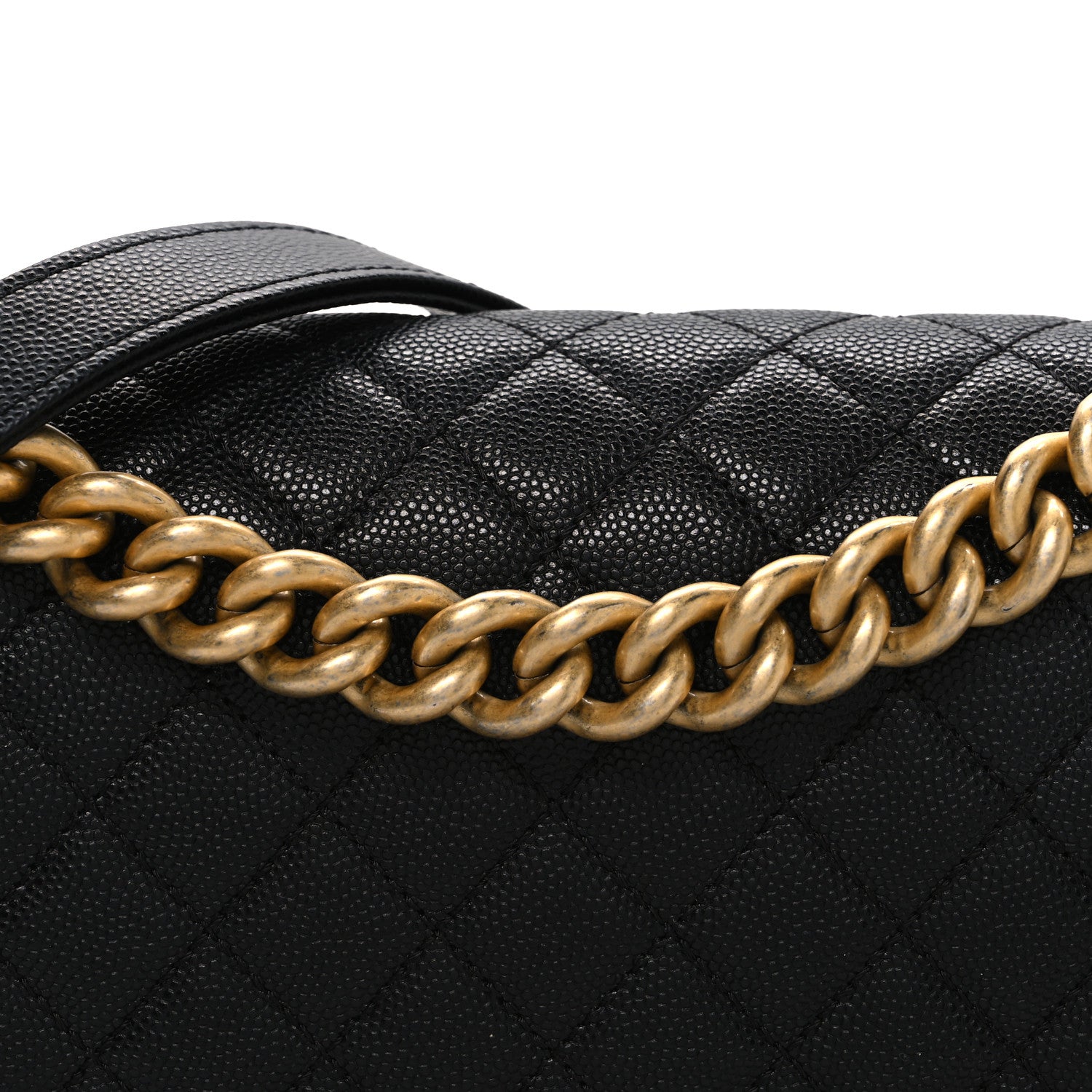 Chanel Caviar Quilted Medium Boy Flap Black 8 of 10