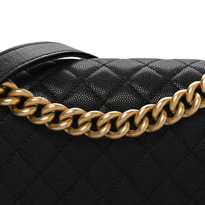 Chanel Caviar Quilted Medium Boy Flap Black 8 of 10