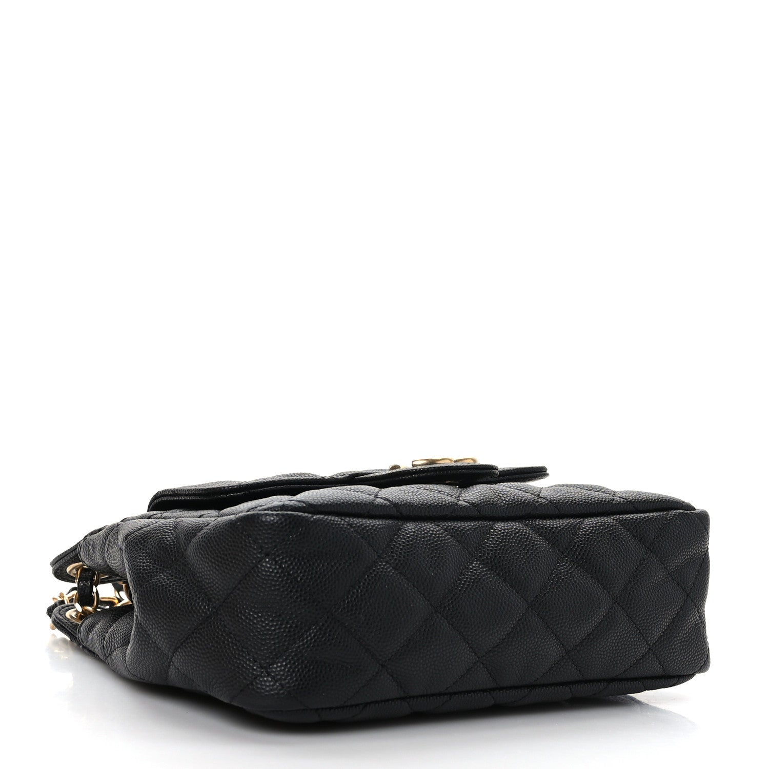 Chanel Caviar Quilted Small Wavy CC Hobo Black 4 of 9