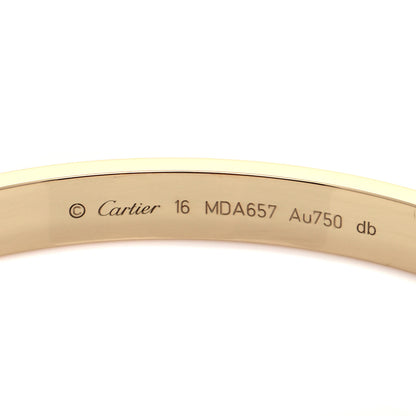 Cartier 18K Yellow Gold LOVE Bracelet 16 6 of 9