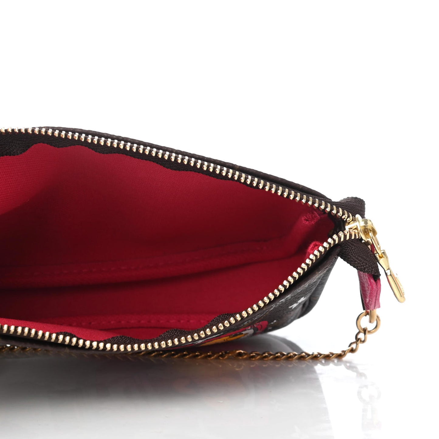 Monogram 2019 Christmas Animation Mini Courchevel Pochette Accessories Fuchsia