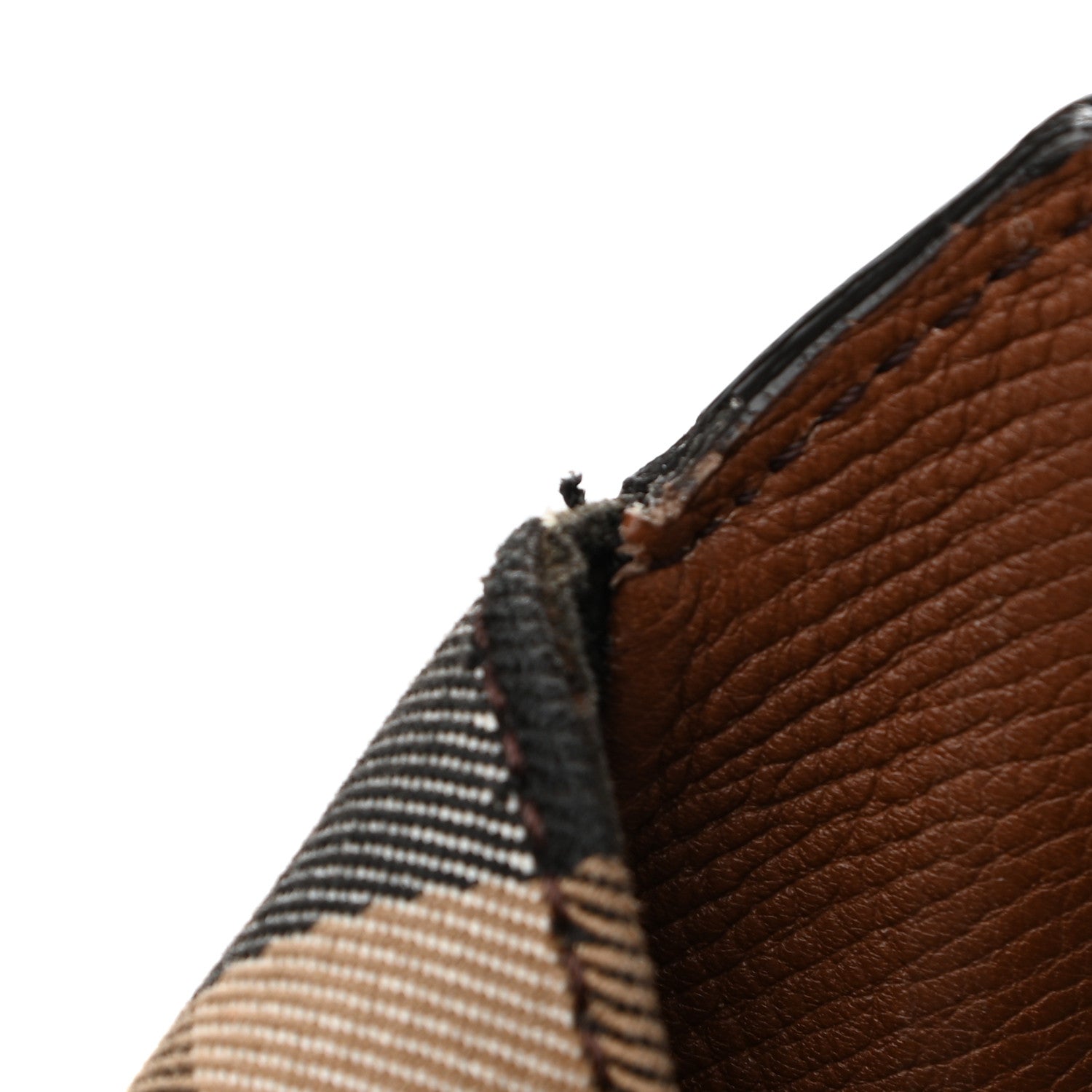 Burberry Grainy Calfskin House Check Small Canterbury Dark Sand 13 of 13