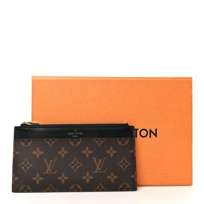 Louis Vuitton Monogram Slim Purse Black 8 of 8