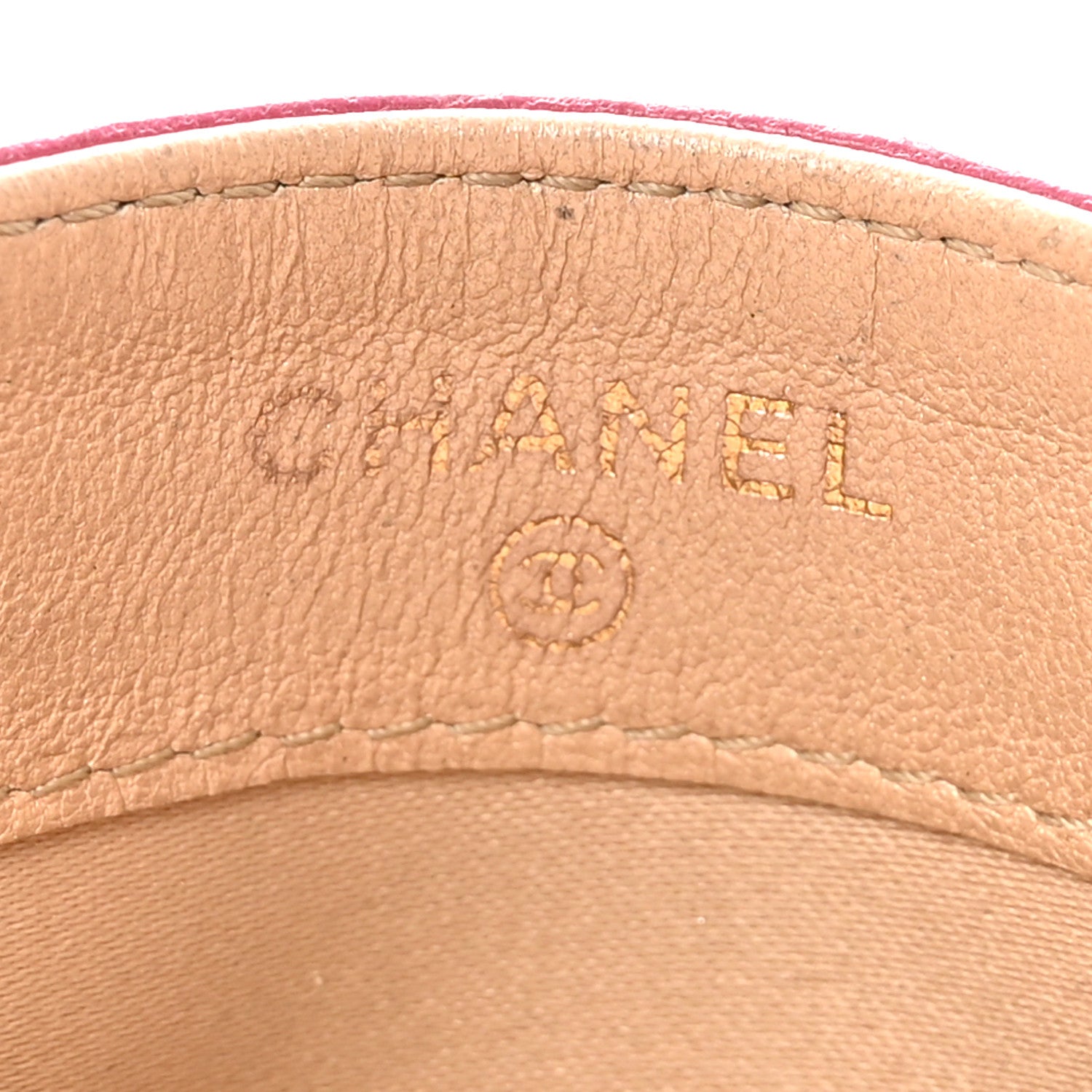 Chanel Lambskin Camellia Embossed Card Holder Fuchsia 6 of 8