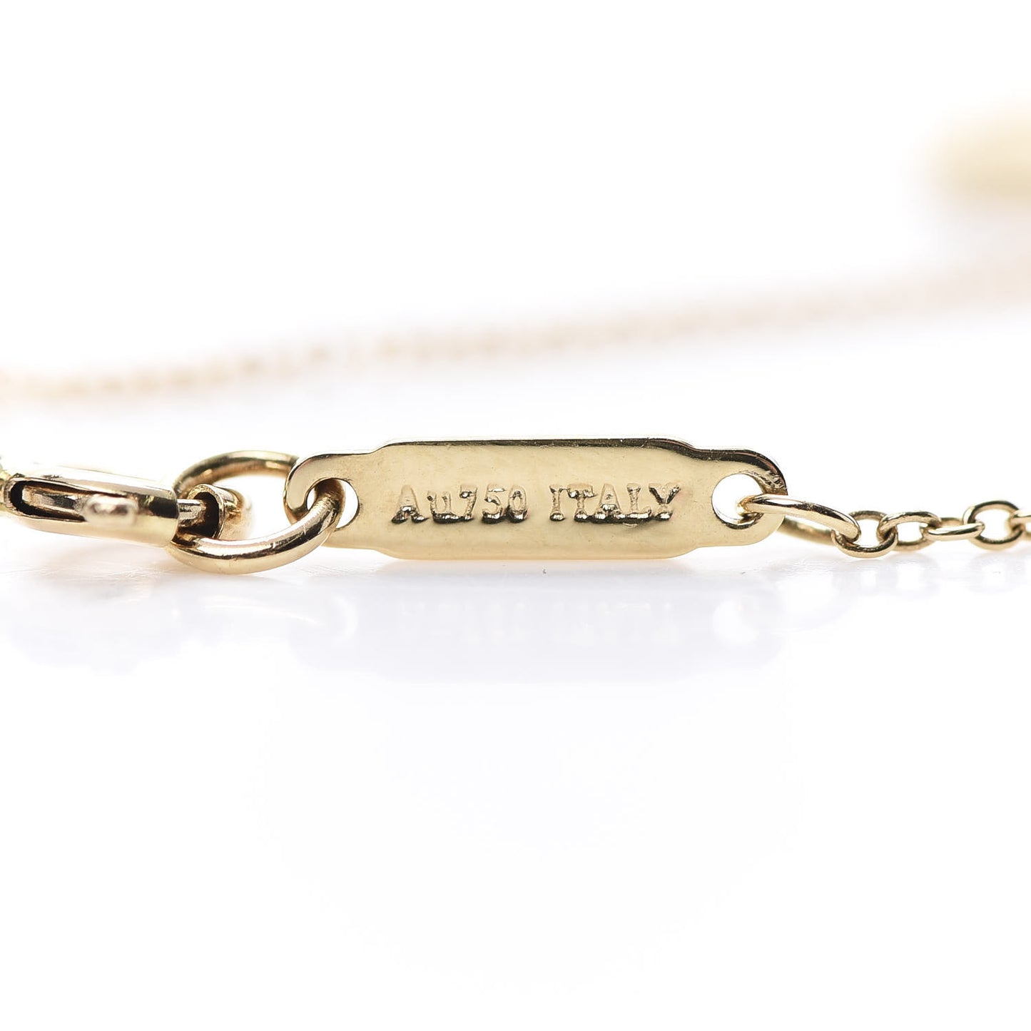 18K Yellow Gold Diamond Small Atlas Open Pendant Necklace